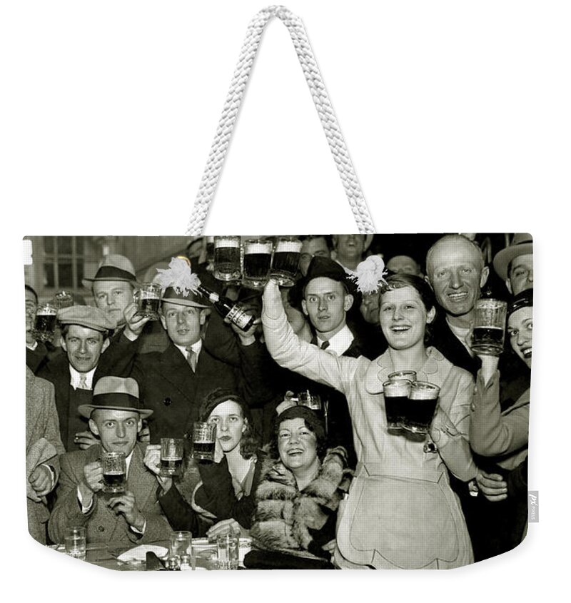 Stamp Out Prohibition Weekender Tote Bag featuring the photograph Happy Days are Here Again #1 by Jon Neidert