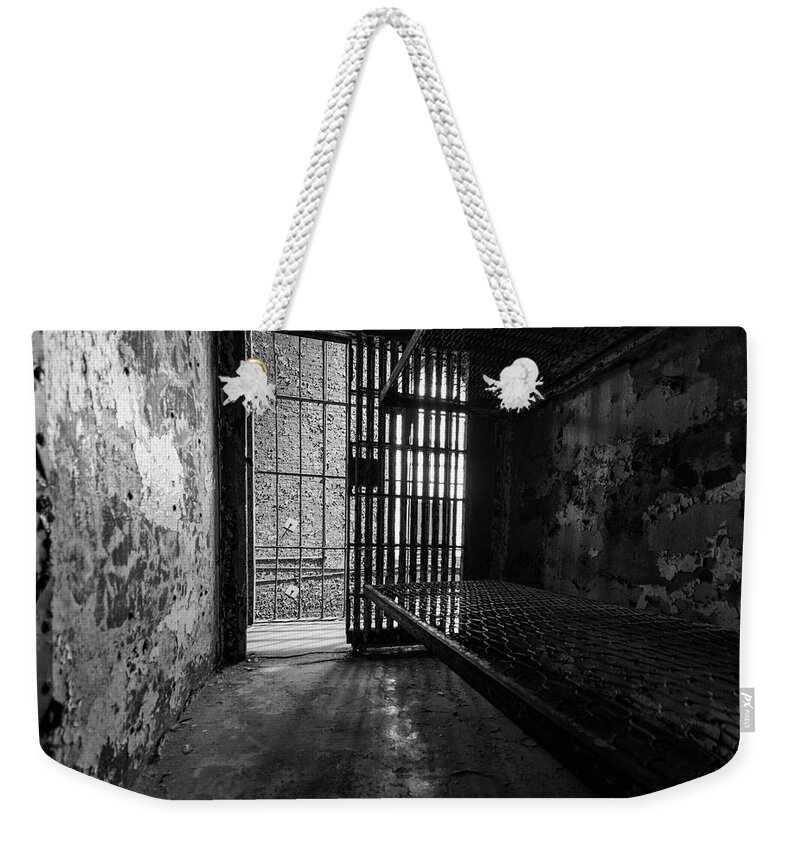  Weekender Tote Bag featuring the photograph Hard Times #1 by Jim Figgins