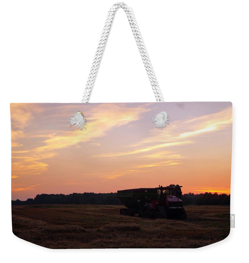 Farm Weekender Tote Bag featuring the photograph Harvest Time #1 by Beth Collins