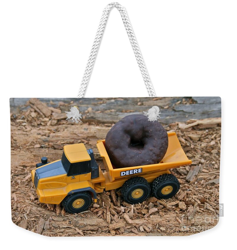 Truck Weekender Tote Bag featuring the photograph Heavy Load #1 by Rick Monyahan