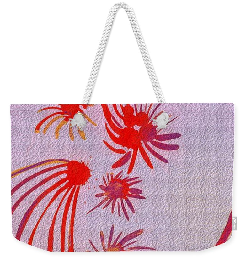 Art For Sale Weekender Tote Bag featuring the painting Holiday colours #1 by Sonali Gangane