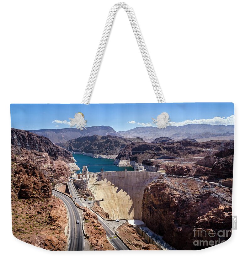 America Weekender Tote Bag featuring the photograph Hoover Dam #1 by RicardMN Photography
