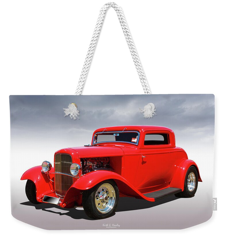 Car Weekender Tote Bag featuring the photograph Hot 32 #1 by Keith Hawley
