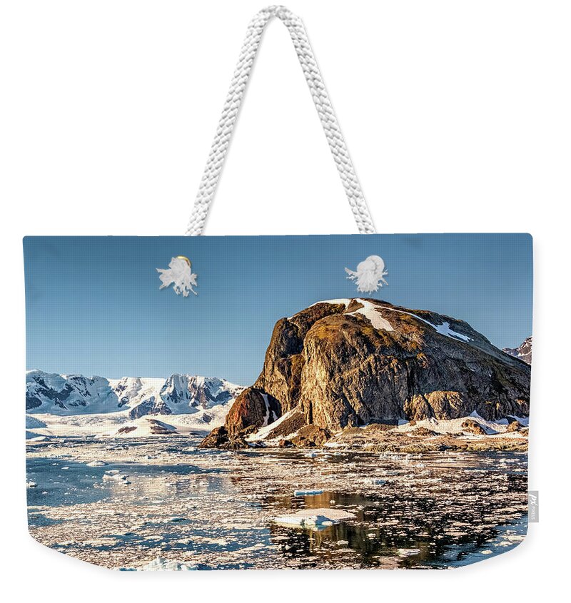 Antarctica Weekender Tote Bag featuring the photograph Icy Water by Maria Coulson