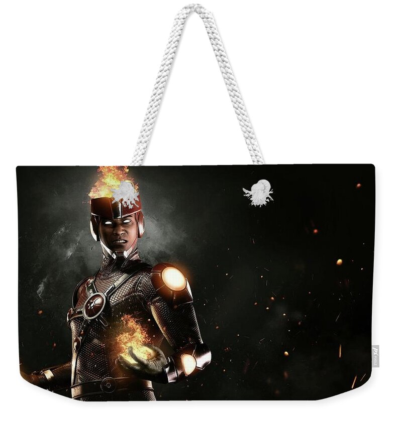 Injustice 2 Weekender Tote Bag featuring the digital art Injustice 2 #1 by Super Lovely