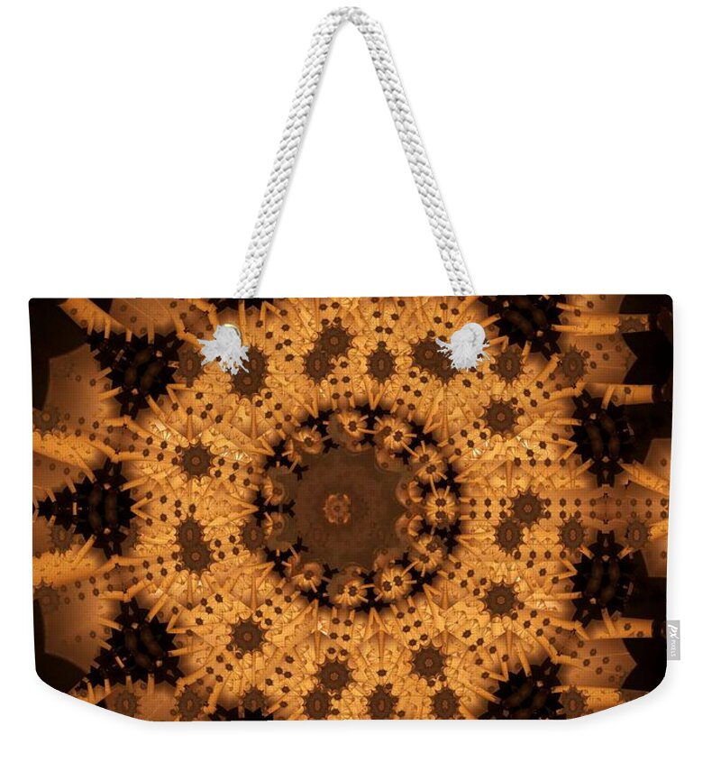 Pattern Weekender Tote Bag featuring the digital art Interaction #1 by Ronald Bissett