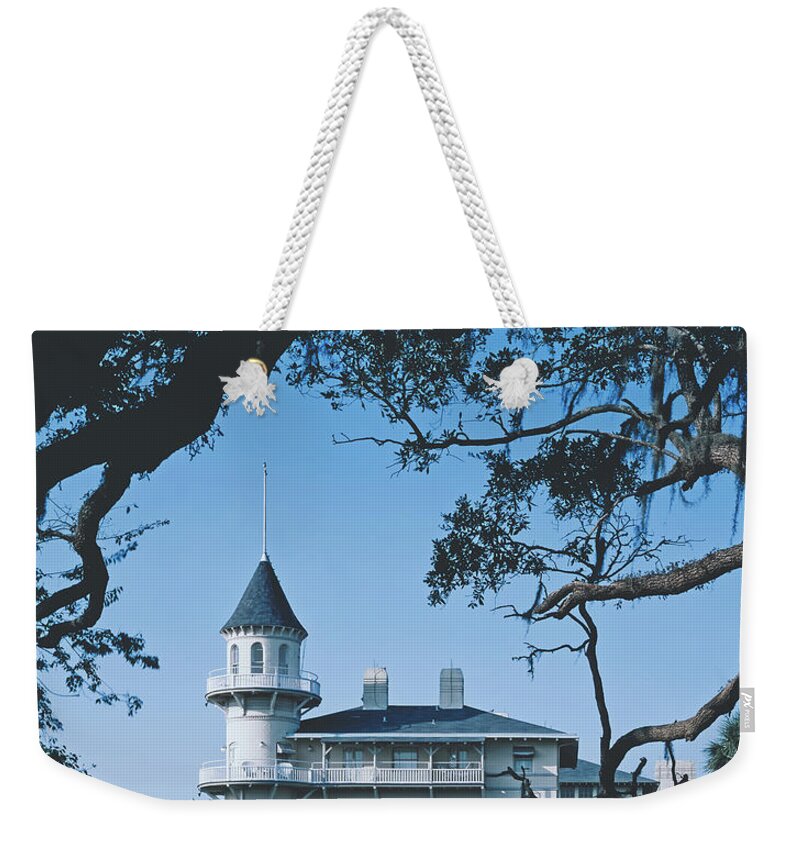 Jekyll Island Weekender Tote Bag featuring the photograph Jekyll Island Clubhouse #1 by Mountain Dreams