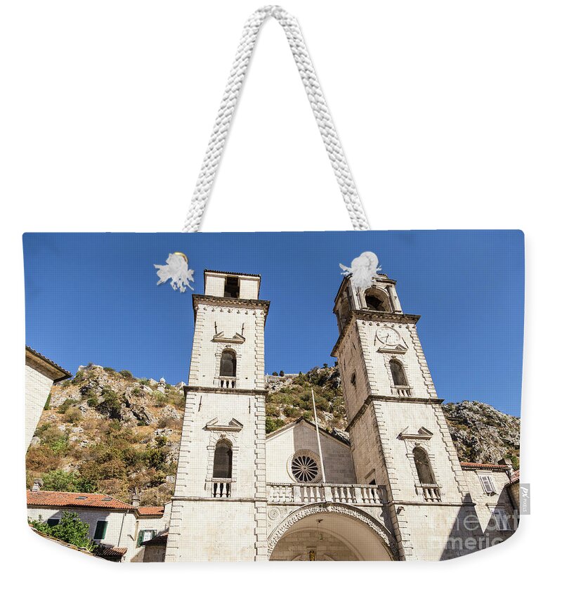 Ancient Weekender Tote Bag featuring the photograph Kotor old town #1 by Didier Marti