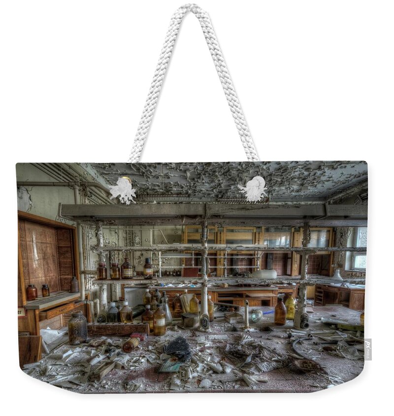 Urbex Weekender Tote Bag featuring the digital art Lab 1 #1 by Nathan Wright