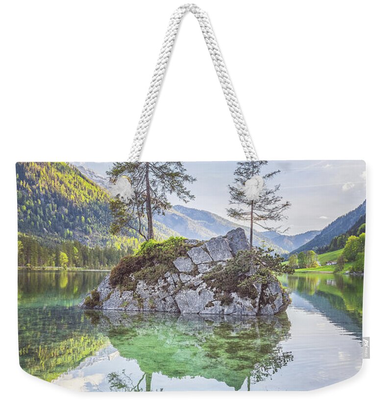 Alpine Weekender Tote Bag featuring the photograph Lake Hintersee #1 by JR Photography
