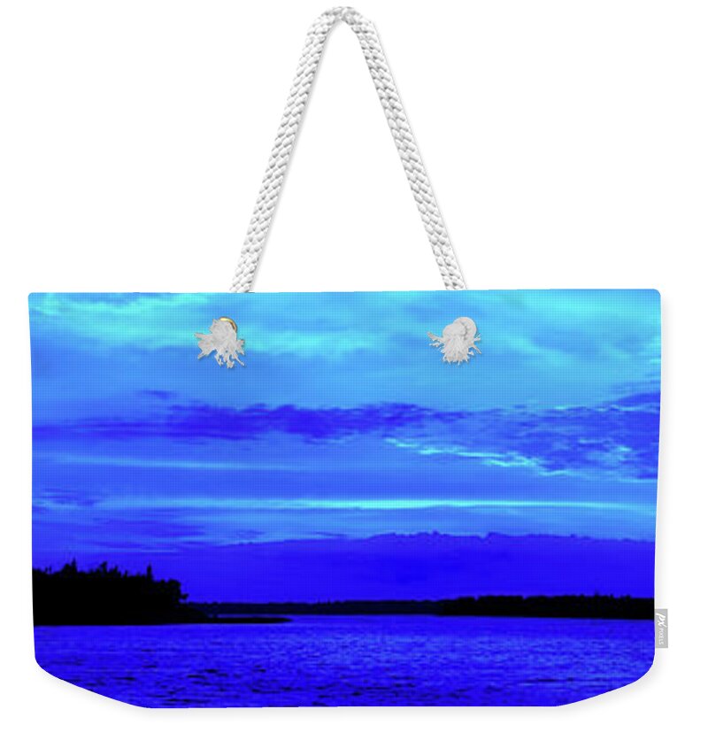 Lake Huron Weekender Tote Bag featuring the photograph Lake Huron At Sunset #1 by Mountain Dreams