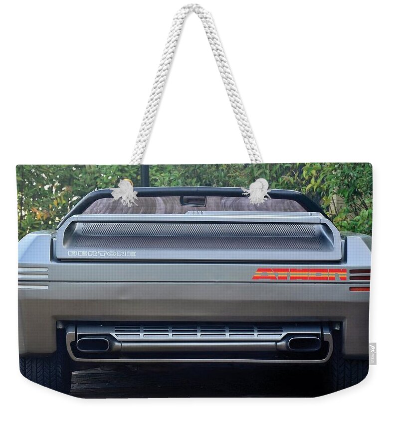 Lamborghini Athon Weekender Tote Bag featuring the digital art Lamborghini Athon #1 by Maye Loeser