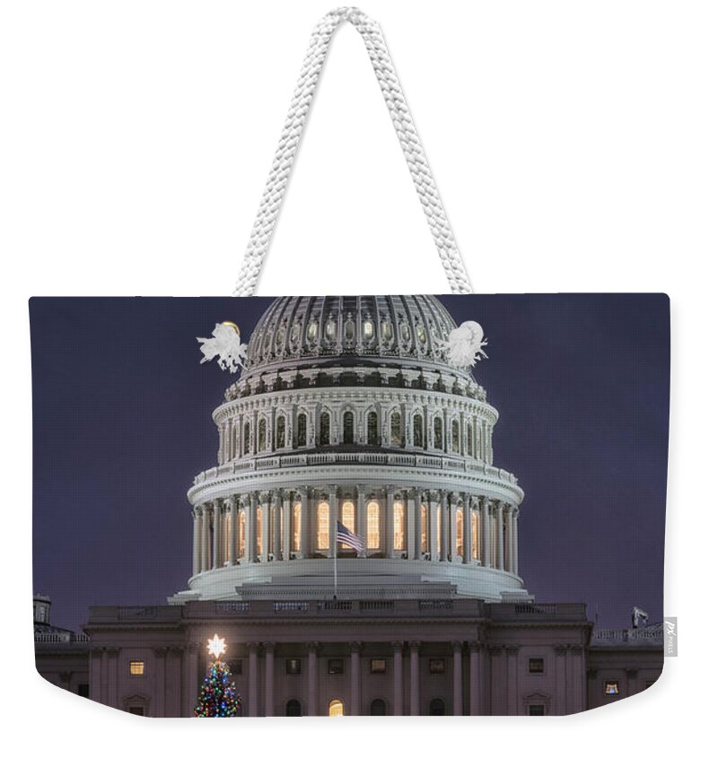 Washington Dc Weekender Tote Bag featuring the photograph Lights #2 by Robert Fawcett
