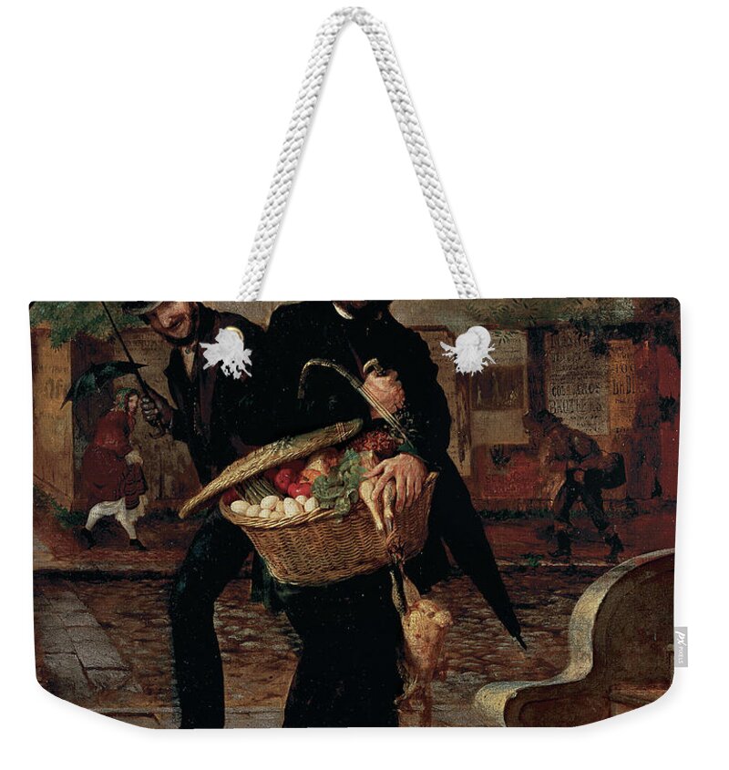 Young Husband Weekender Tote Bag featuring the painting Lilly Martin Spencer by MotionAge Designs