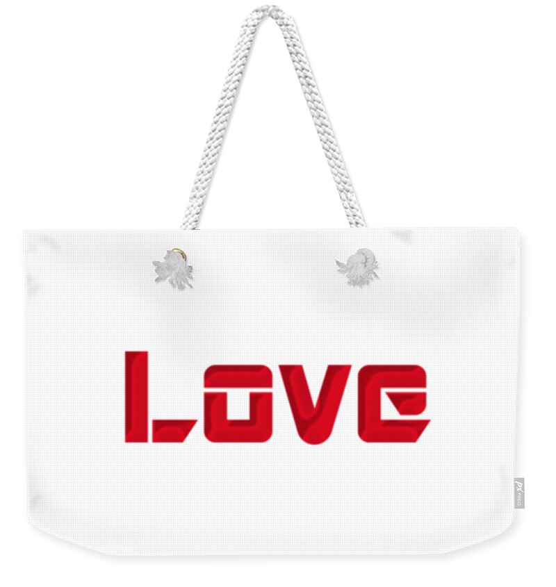 Love Weekender Tote Bag featuring the photograph Love #1 by Mim White