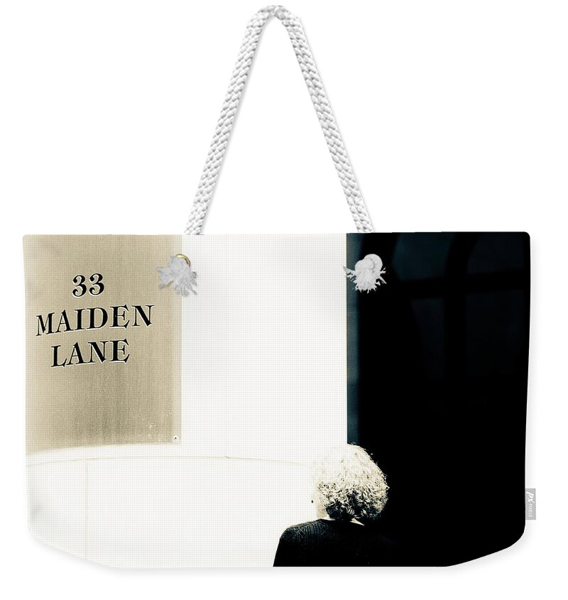 Nyc Weekender Tote Bag featuring the photograph Maiden #1 by Mark Alesse