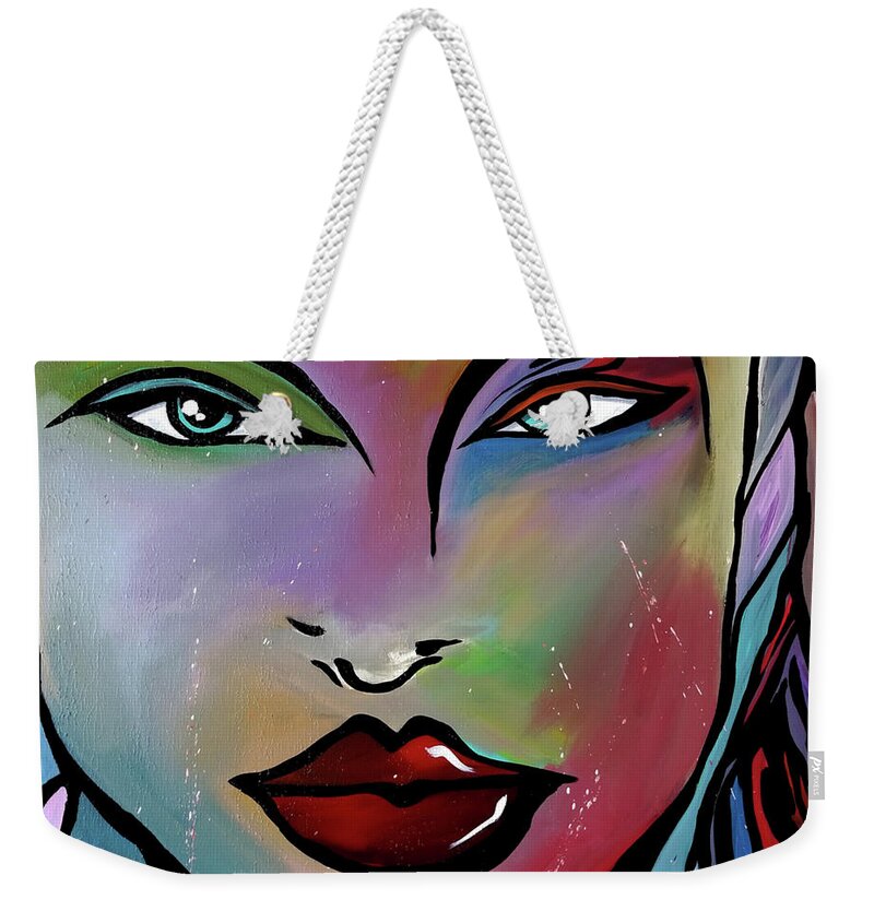 Fidostudio Weekender Tote Bag featuring the painting Make A Difference #1 by Tom Fedro