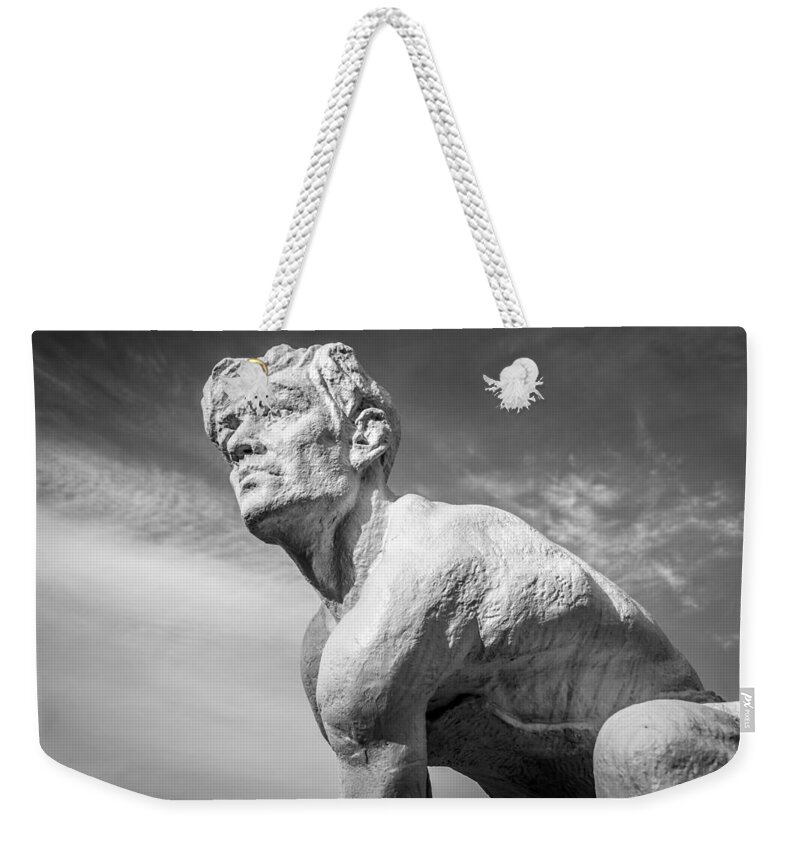 Abstract Weekender Tote Bag featuring the photograph Male Torso and Body #1 by John Williams