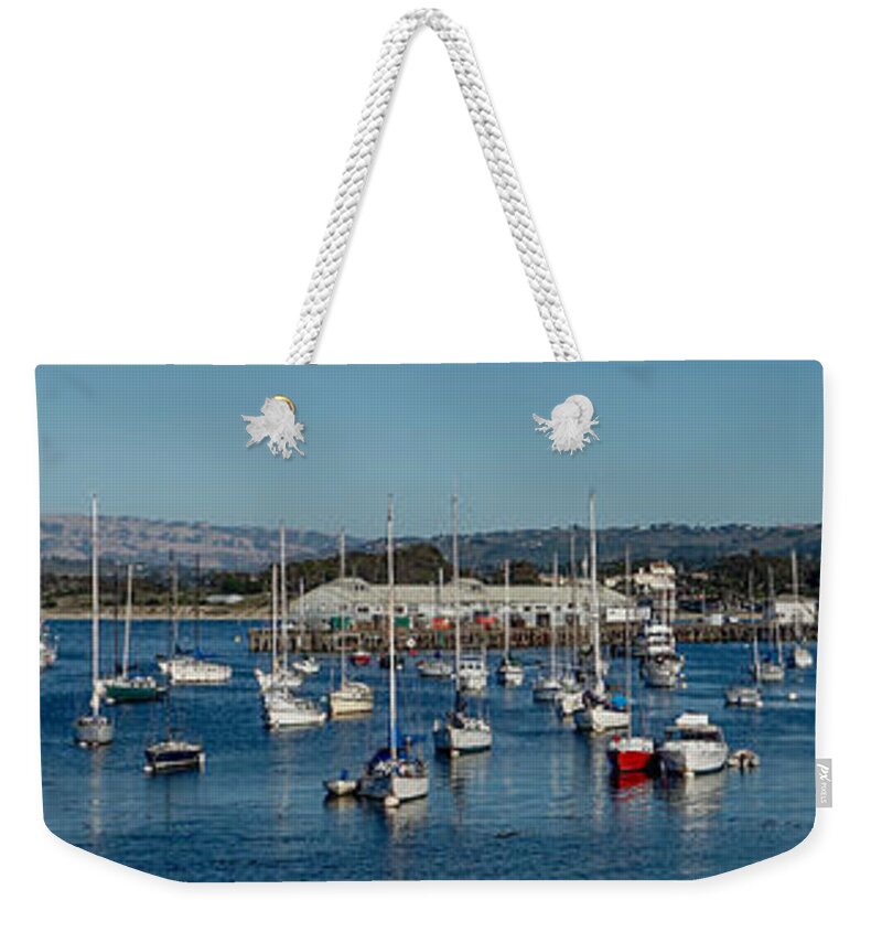 Panoramic Weekender Tote Bag featuring the photograph Monterey Day by Derek Dean
