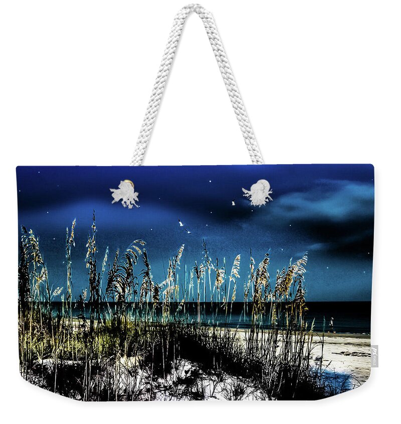 Beach Weekender Tote Bag featuring the photograph Night Moves by Randy Sylvia