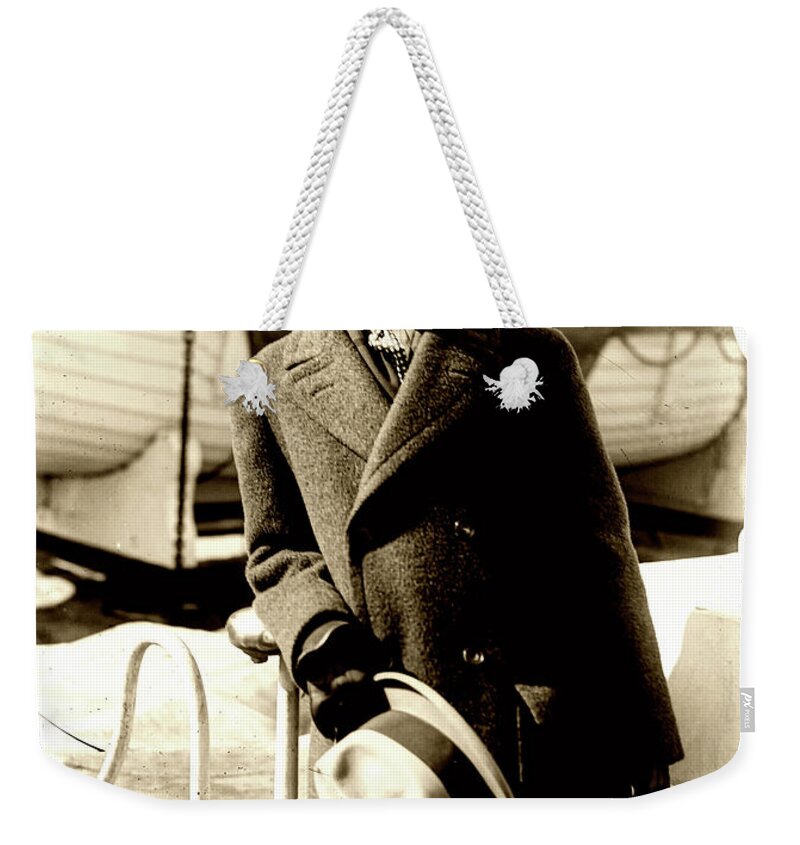 Old Photos Weekender Tote Bag featuring the photograph Norman Rockwell 1930s #1 by Mountain Dreams