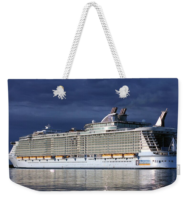 Oasis Of The Seas Weekender Tote Bag featuring the photograph Oasis Of The Seas #1 by Jackie Russo