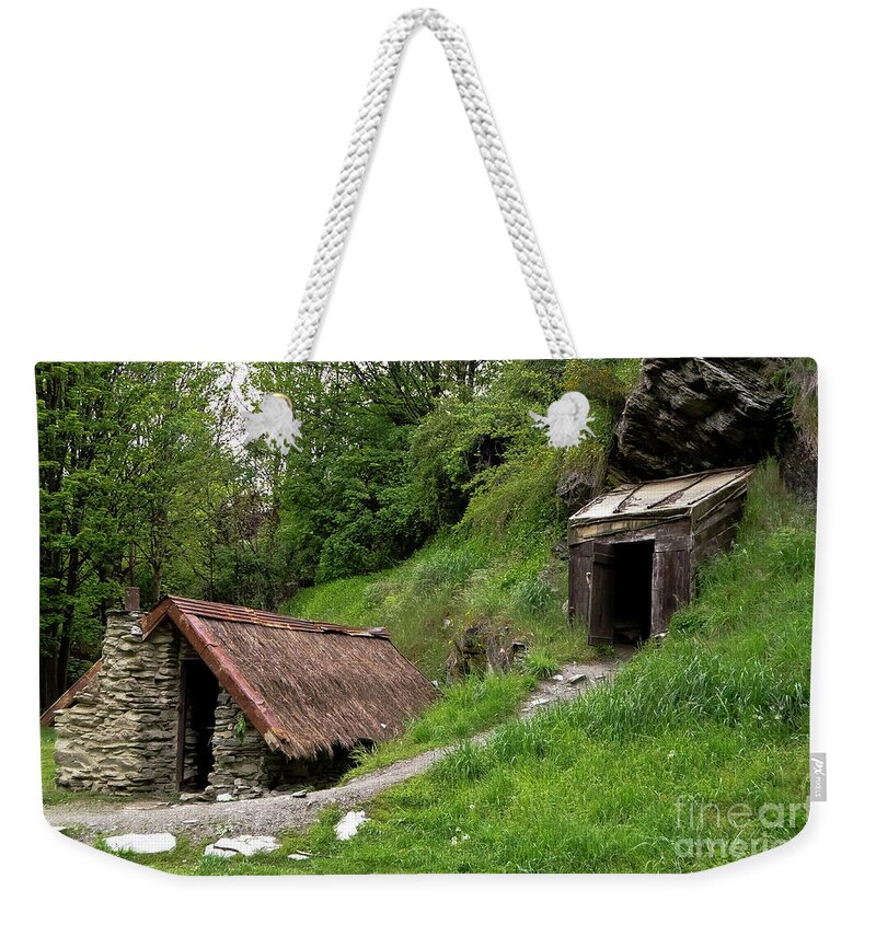Queenstown Weekender Tote Bag featuring the photograph Old Hut #2 by Yurix Sardinelly