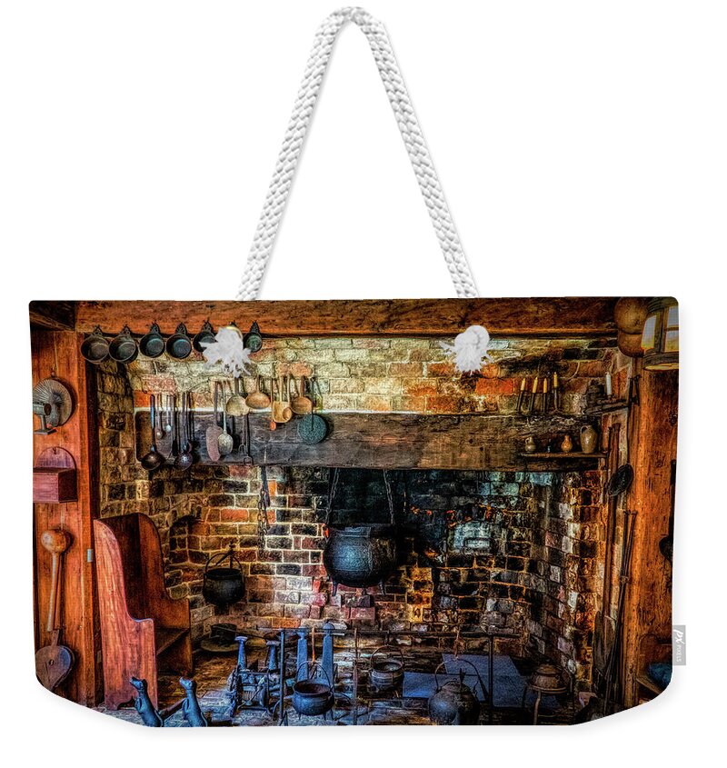 Old Kitchen Weekender Tote Bag featuring the photograph Old Kitchen #1 by Lilia S