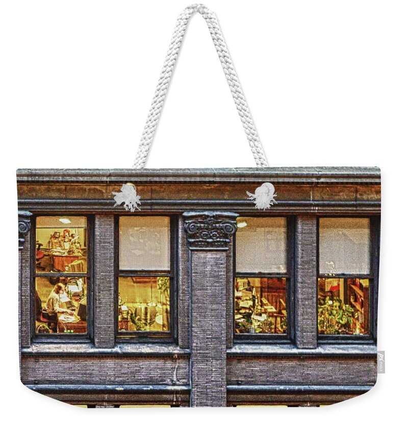 New York City Weekender Tote Bag featuring the photograph On Broadway #1 by Jessica Levant
