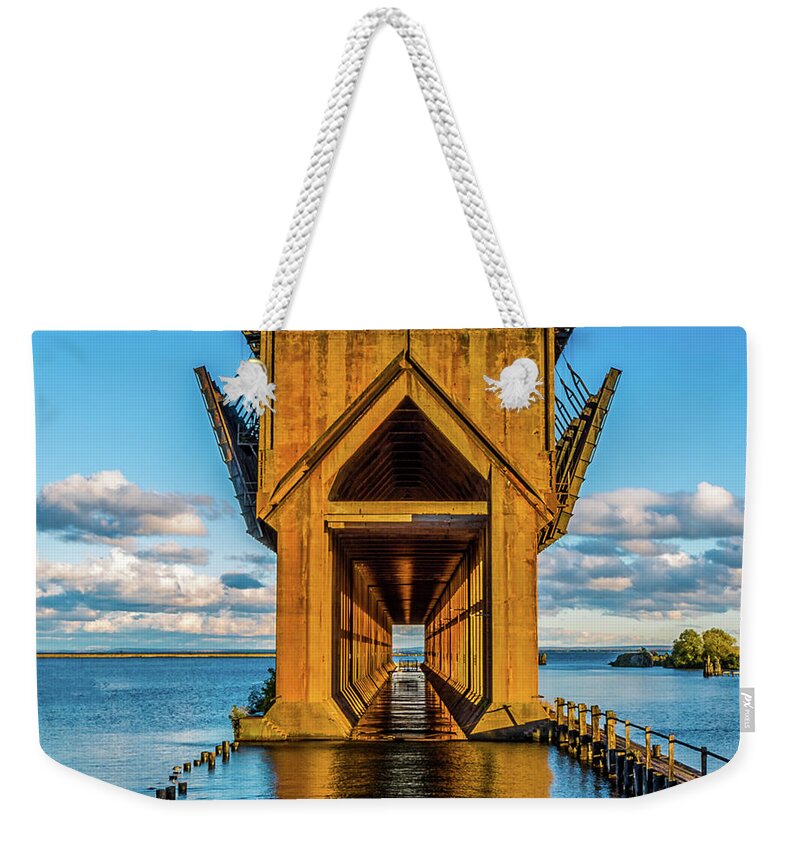 Ore Dock Weekender Tote Bag featuring the photograph Ore Dock -2 by Joe Holley
