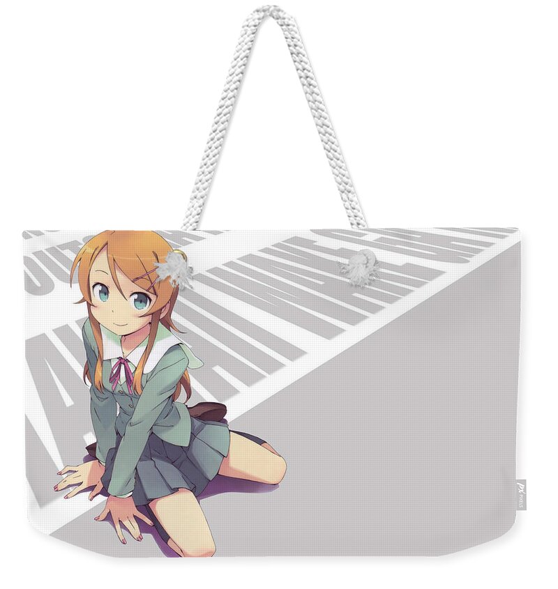 Oreimo Weekender Tote Bag featuring the digital art Oreimo #1 by Super Lovely