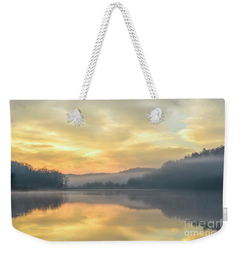 Big Ditch Lake Weekender Tote Bag featuring the photograph Pastel Dawn #1 by Thomas R Fletcher