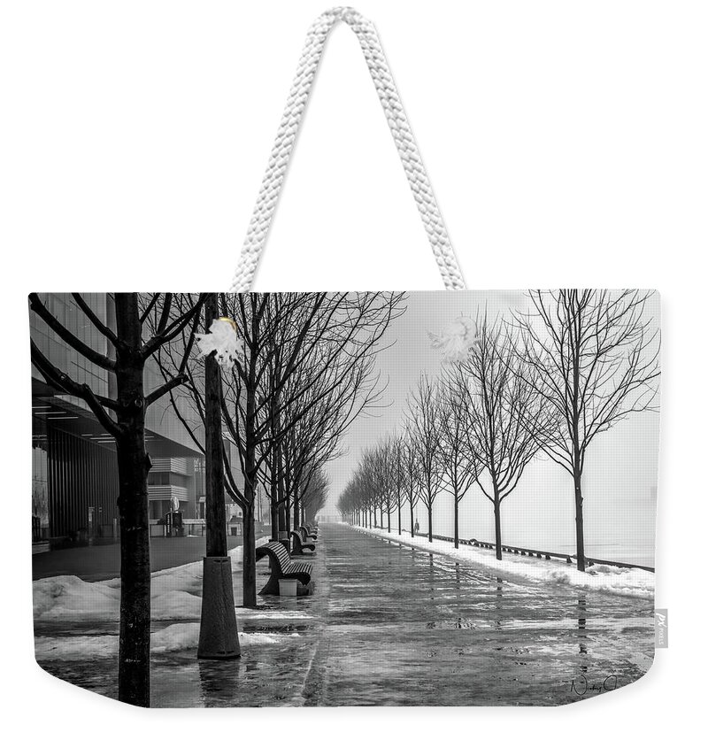 Sugar Beach Weekender Tote Bag featuring the photograph Path Through Fog by Nicky Jameson
