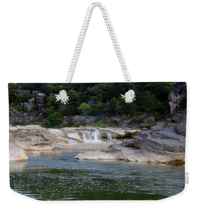 James Smullins Weekender Tote Bag featuring the photograph Pedernales falls #2 by James Smullins