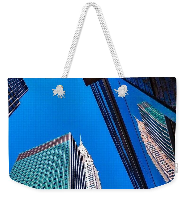 Beautiful Weekender Tote Bag featuring the photograph Photoshopping #tbt #nyc Summer Of 2013 #1 by Austin Tuxedo Cat