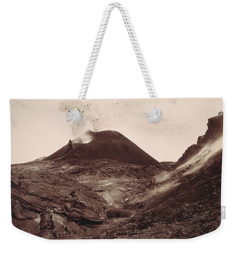 1880 Weekender Tote Bag featuring the photograph Pompeii, Mt Vesuvius #1 by Granger