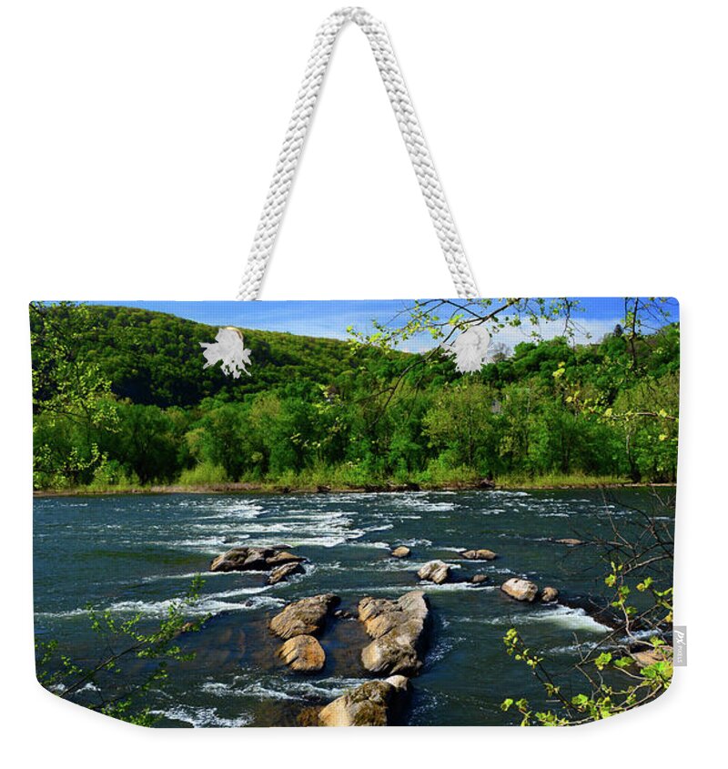 Potomac River Rapids Weekender Tote Bag featuring the photograph Potomac River Rapids #2 by Raymond Salani III
