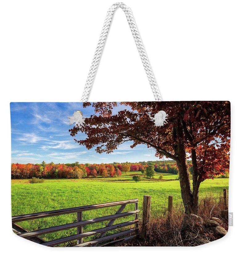 Fall Weekender Tote Bag featuring the photograph Ramblin' Vewe Farm #1 by Robert Clifford
