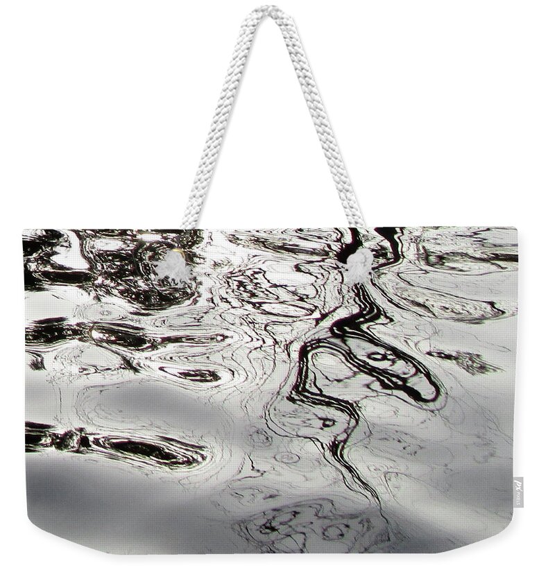 Reflection #1 Weekender Tote Bag featuring the painting Reflection #1 #1 by Kazumi Whitemoon