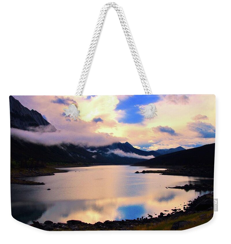 Landscape Weekender Tote Bag featuring the photograph Reflections In Water #1 by Joe Burns