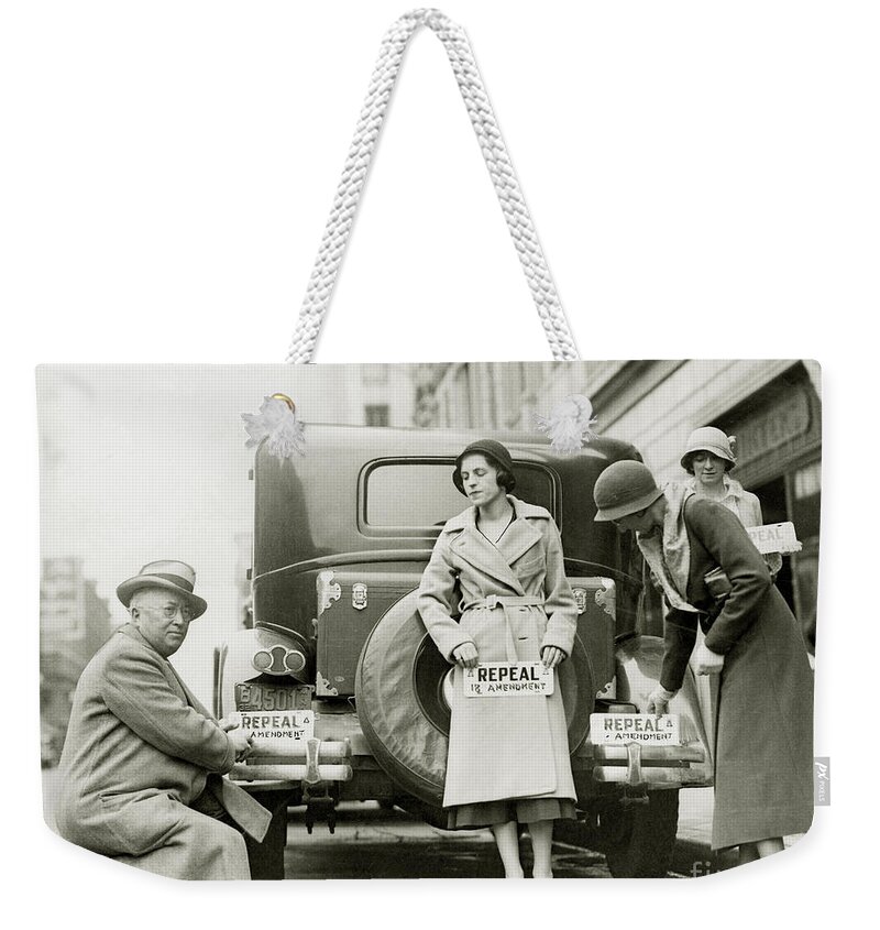 Prohibition Weekender Tote Bag featuring the photograph Repeal the 18th Amendment #3 by Jon Neidert