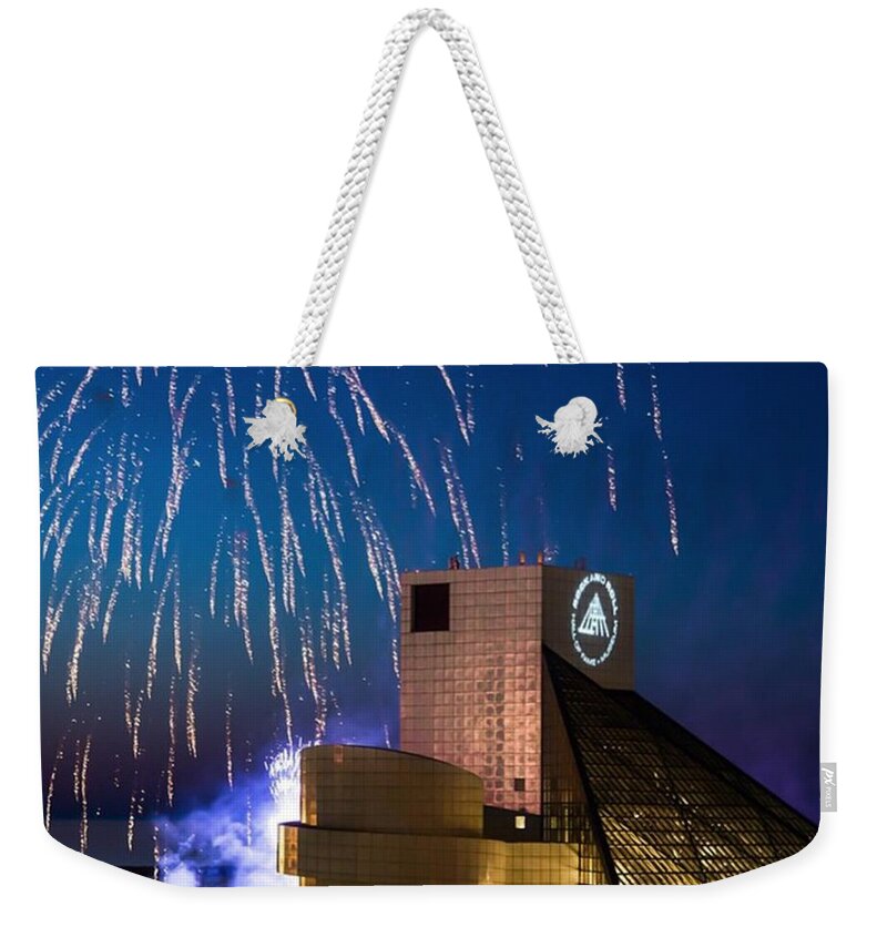  Weekender Tote Bag featuring the photograph Rock Hall Celebration #1 by Dale Kincaid