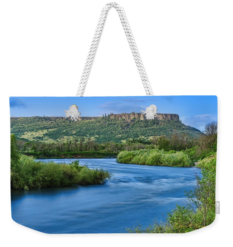 Rogue River Weekender Tote Bag featuring the photograph Rolling Along #1 by Dan McGeorge