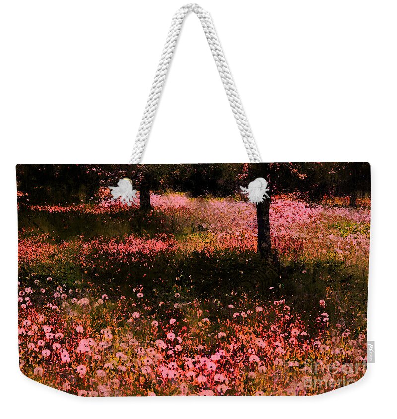 Pink Landscape Weekender Tote Bag featuring the photograph Romantic by Julie Lueders 
