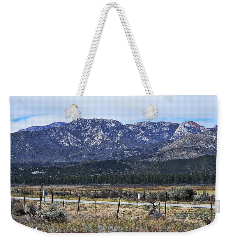 San Jacinto Mountains Weekender Tote Bag featuring the photograph San Jacinto Mountains - California by Glenn McCarthy Art and Photography