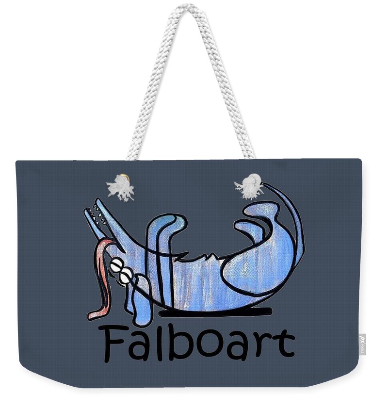 Scratch My Belly T-shirts Weekender Tote Bag featuring the painting Scratch My Belly by Anthony Falbo