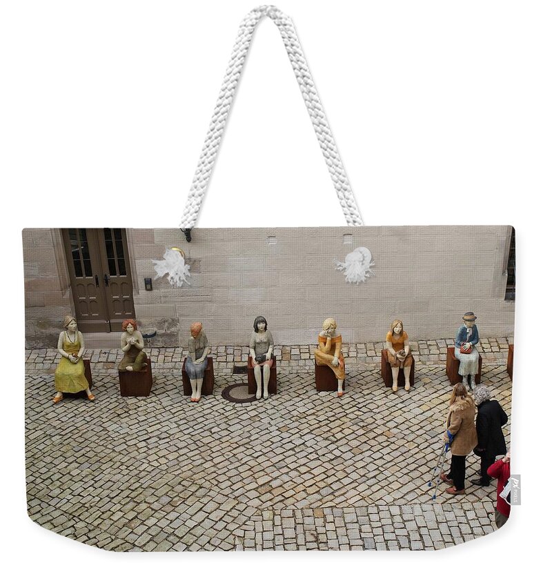 Sculpture Weekender Tote Bag featuring the photograph Sculpture #1 by Jackie Russo