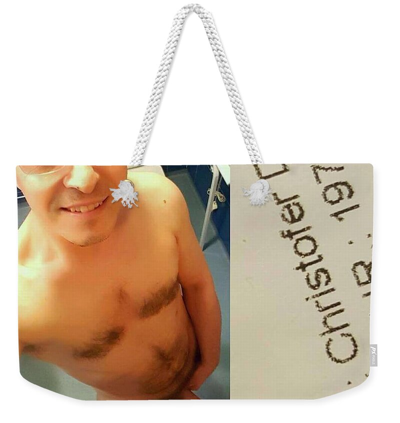 800px x 845px - Sexual Exhibitionist Christofer Doss Weekender Tote Bag by Christofer Doss  Sex Exhib - Pixels
