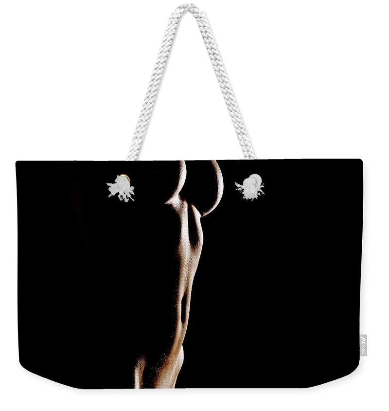 Shape of naked woman in darkness #2 Weekender Tote Bag