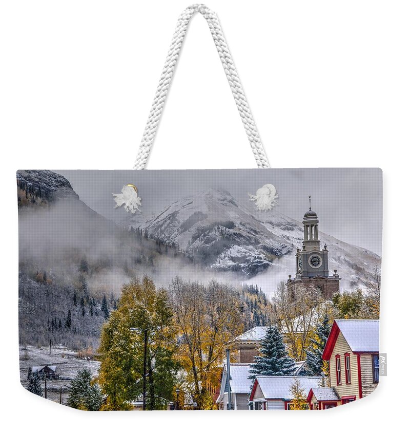 Colorado Weekender Tote Bag featuring the photograph Silverton Colorado by Charlotte Schafer